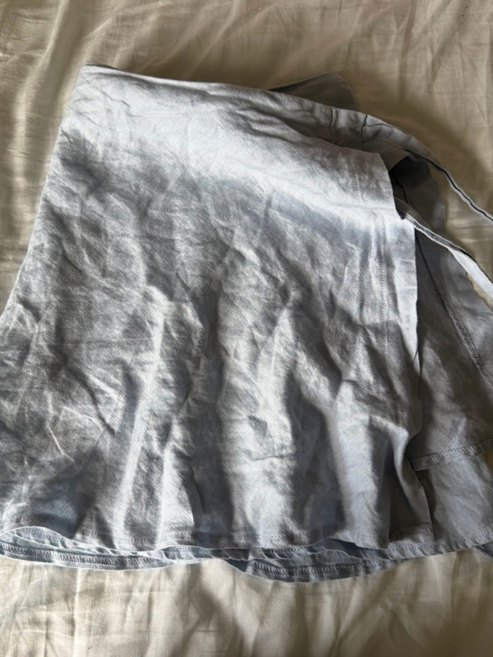 Brandy Melville Pale Blue Wrap Skirt